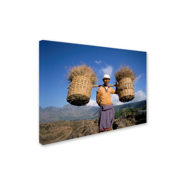 Robert Harding Picture Library 'Character With Baskets' Canvas Art,24x32